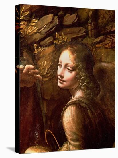 The Virgin of the Rocks (The Virgin with the Infant St. John Adoring the Infant Christ)-Leonardo da Vinci-Stretched Canvas