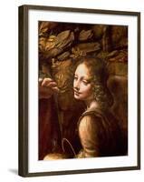 The Virgin of the Rocks (The Virgin with the Infant St. John Adoring the Infant Christ)-Leonardo da Vinci-Framed Giclee Print