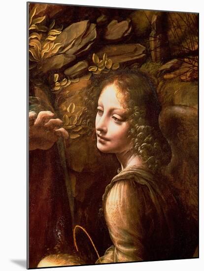 The Virgin of the Rocks (The Virgin with the Infant St. John Adoring the Infant Christ)-Leonardo da Vinci-Mounted Giclee Print