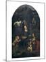 The Virgin of the Rocks-Leonardo da Vinci-Mounted Art Print