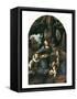 The Virgin of the Rocks-Leonardo da Vinci-Framed Stretched Canvas