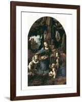 The Virgin of the Rocks-Leonardo da Vinci-Framed Art Print