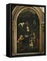The Virgin of the Rocks-Leonardo da Vinci-Framed Stretched Canvas