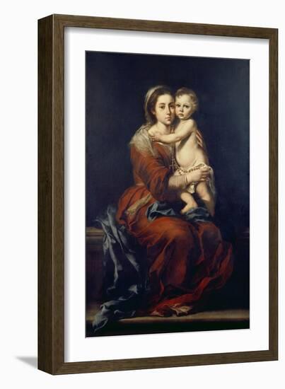 The Virgin of the Rosary, C. 1650-55-Bartolomé Estéban Murillo-Framed Giclee Print