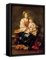 The Virgin of the Rosary-Bartolome Esteban Murillo-Framed Stretched Canvas