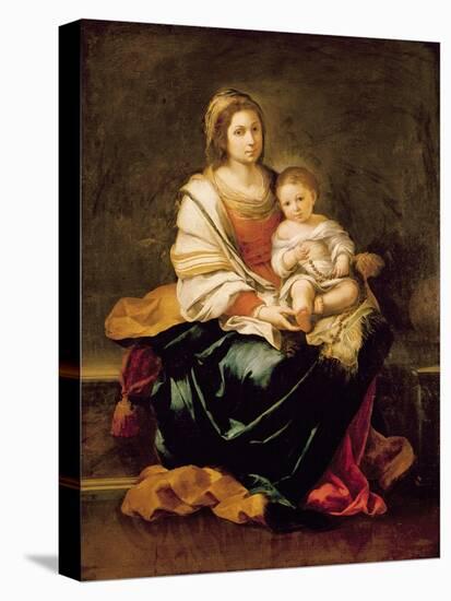 The Virgin of the Rosary-Bartolome Esteban Murillo-Stretched Canvas