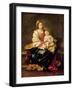 The Virgin of the Rosary-Bartolome Esteban Murillo-Framed Giclee Print