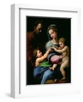 The Virgin of the Rose, circa 1518-Raphael-Framed Giclee Print