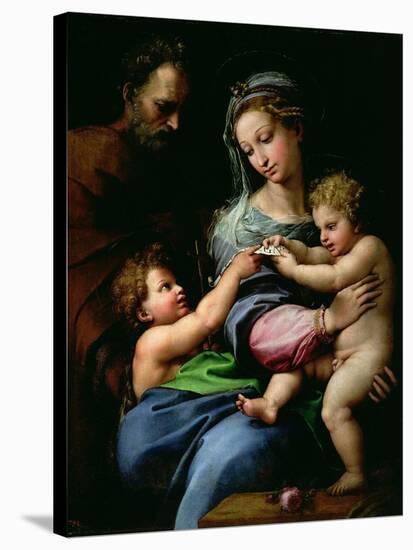 The Virgin of the Rose, circa 1518-Raphael-Stretched Canvas