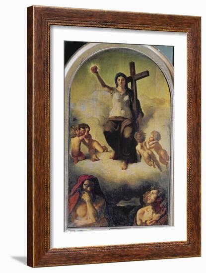 The Virgin of the Sacred Heart, 1821-Eugene Delacroix-Framed Giclee Print