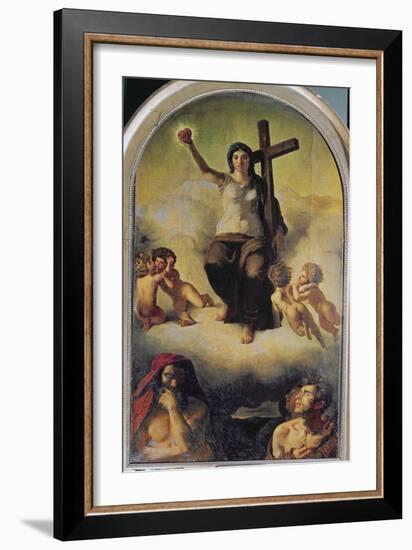 The Virgin of the Sacred Heart, 1821-Eugene Delacroix-Framed Giclee Print