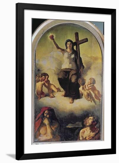 The Virgin of the Sacred Heart, 1821-Eugene Delacroix-Framed Giclee Print