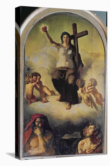 The Virgin of the Sacred Heart, 1821-Eugene Delacroix-Stretched Canvas