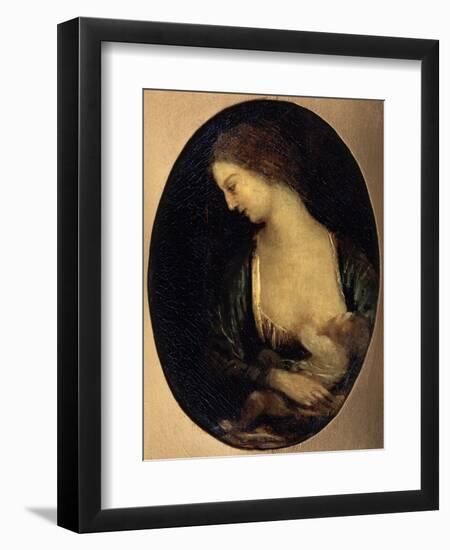 The Virgin of Verneuil, 1850-1860-Jean-Baptiste-Camille Corot-Framed Giclee Print