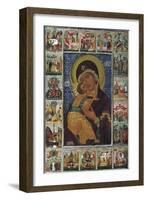 The Virgin of Vladimir, 16th Century-null-Framed Giclee Print