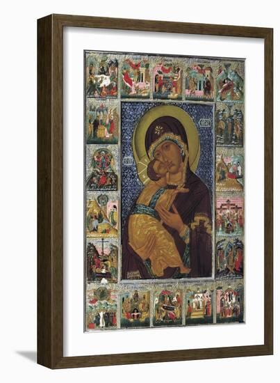 The Virgin of Vladimir, 16th Century-null-Framed Giclee Print