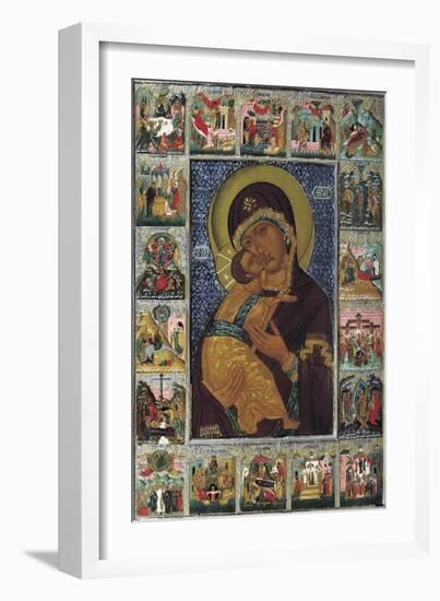 The Virgin of Vladimir, 16th Century-null-Framed Giclee Print