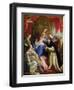 The Virgin Offering the Rosary to St. Dominic, 1641-Gaspard de Crayer-Framed Giclee Print