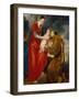 The Virgin Presents the Infant Jesus to Saint Francis, 1618-Peter Paul Rubens-Framed Giclee Print