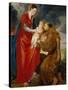 The Virgin Presents the Infant Jesus to Saint Francis, 1618-Peter Paul Rubens-Stretched Canvas