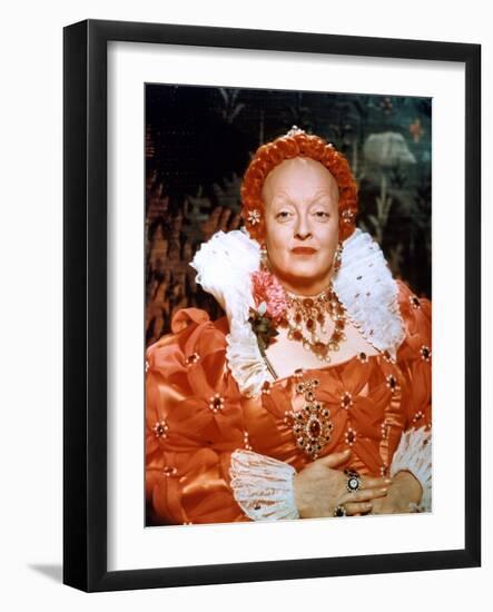 The Virgin Queen, Bette Davis, Directed by Henry Koster, 1955-null-Framed Photo