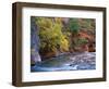 The Virgin River Flows Through the Narrows, Zion National Park, Utah, Usa-Dennis Flaherty-Framed Photographic Print