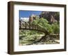 The Virgin River, Foot Bridge to Access the Emerald Pools, Zion National Park, Utah, United States -Richard Maschmeyer-Framed Photographic Print