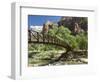 The Virgin River, Foot Bridge to Access the Emerald Pools, Zion National Park, Utah, United States -Richard Maschmeyer-Framed Photographic Print