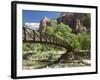 The Virgin River, Foot Bridge to Access the Emerald Pools, Zion National Park, Utah, United States -Richard Maschmeyer-Framed Photographic Print