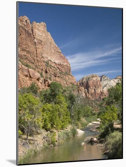 The Virgin River, Zion National Park, Utah, United States of America, North America-Richard Maschmeyer-Mounted Photographic Print