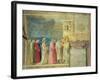 The Virgin's Wedding Procession, c.1305 (Post Restoration)-Giotto di Bondone-Framed Giclee Print