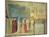 The Virgin's Wedding Procession, c.1305 (Post Restoration)-Giotto di Bondone-Mounted Giclee Print