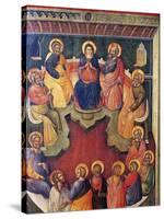 The Virgin Surrounded by Twelve Apostles or Pentecost-Paolo Veneziano-Stretched Canvas