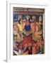 The Virgin Surrounded by Twelve Apostles or Pentecost-Paolo Veneziano-Framed Giclee Print