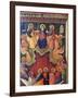 The Virgin Surrounded by Twelve Apostles or Pentecost-Paolo Veneziano-Framed Giclee Print