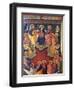 The Virgin Surrounded by Twelve Apostles or Pentecost-Paolo Veneziano-Framed Giclee Print