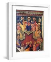 The Virgin Surrounded by Twelve Apostles or Pentecost-Paolo Veneziano-Framed Giclee Print