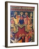 The Virgin Surrounded by Twelve Apostles or Pentecost-Paolo Veneziano-Framed Giclee Print