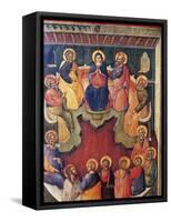 The Virgin Surrounded by Twelve Apostles or Pentecost-Paolo Veneziano-Framed Stretched Canvas