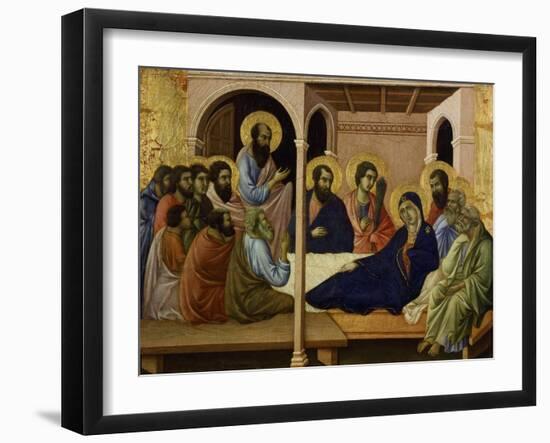 The Virgin Taking Leave of the Apostles-Duccio Di buoninsegna-Framed Giclee Print