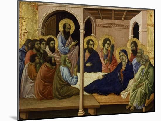 The Virgin Taking Leave of the Apostles-Duccio Di buoninsegna-Mounted Giclee Print
