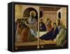 The Virgin Taking Leave of the Apostles-Duccio Di buoninsegna-Framed Stretched Canvas
