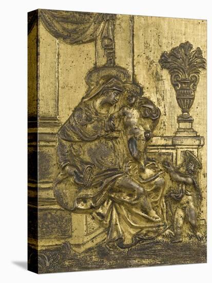The Virgin, the Infant Jesus and St. John the Baptist-null-Stretched Canvas