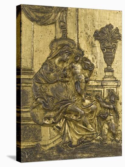 The Virgin, the Infant Jesus and St. John the Baptist-null-Stretched Canvas