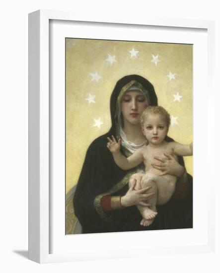 The Virgin With Angels - Detail-William Adolphe Bouguereau-Framed Giclee Print