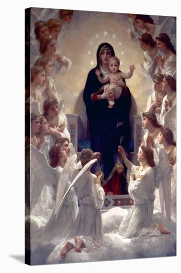 The Virgin with Angels-William Adolphe Bouguereau-Stretched Canvas
