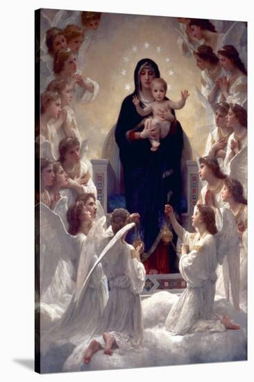 The Virgin with Angels-William Adolphe Bouguereau-Stretched Canvas