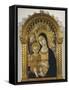 The Virgin with Child Between St Michael and St Mary Magdalene-Matteo di Giovanni-Framed Stretched Canvas