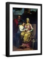The Virgin with Saints Anne and Joachim, 1840-Peter Jackson-Framed Premium Giclee Print