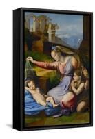 The Virgin with the Blue Coronet-Raphael-Framed Stretched Canvas